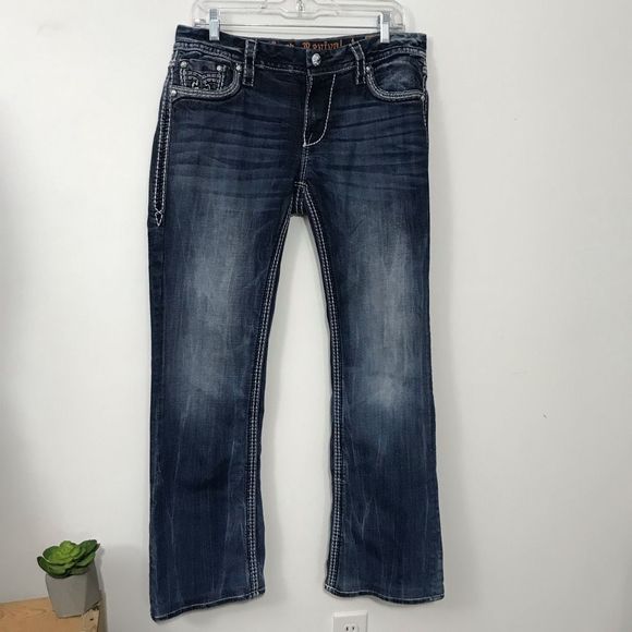 Rock Revival Maggie Boot Easy Jeans Size 30 bootcut - Picture 2 of 16